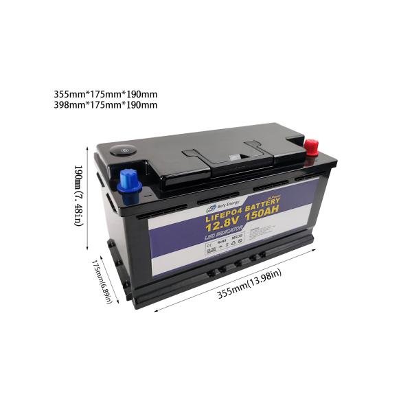 1920Wh LiFePo4 Battery 12V 150Ah With LED Lithium Ion Battery For Electric Scooter