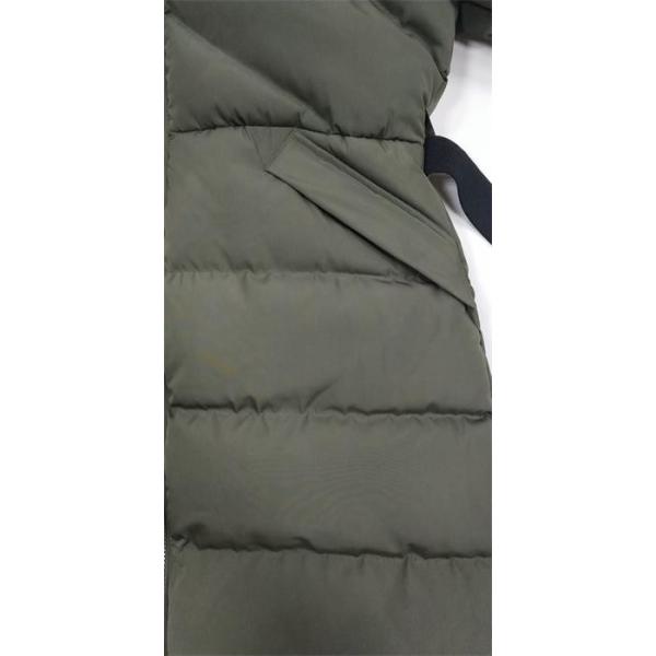 Black Green Extra Long Padded Coat With Hood Womens Waterproof