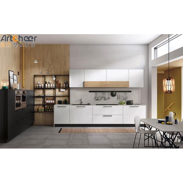 Customized Size Modern Wood Melamine Kitchen Cabinets with Wall Cabinet Shelf Storage