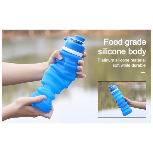 750ml Collapsible Silicone Foldable Water Bottle BPA Free