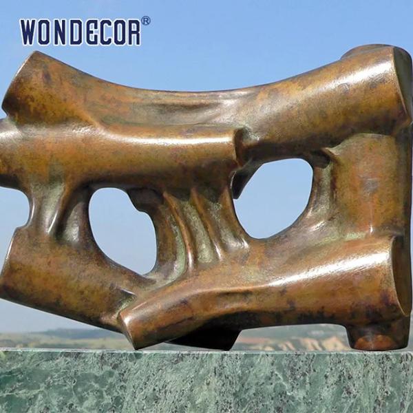 Outdoor Square Garden Corten Steel Sculpture Metal Decoration