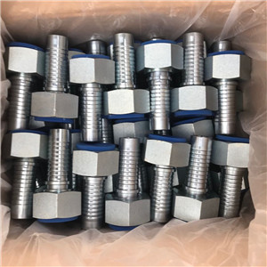 flexible rubber pipe coupling hose ferrules for SAE 100R2AT/EN 853 2SN hose no-skive