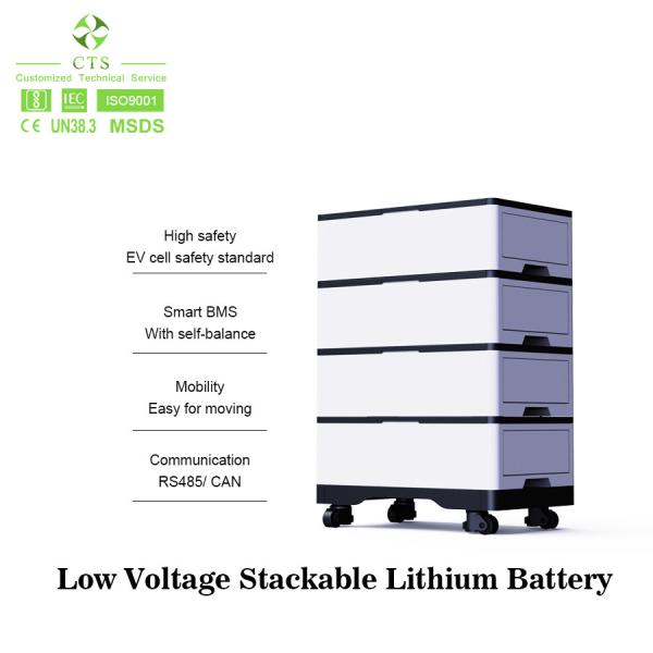 Low Voltage Battery Pack 5KW 10KW Lithium Ion Battery For Home Storage System