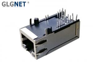 50u  AU Plating POE RJ45 Connector 1 x 1 Tab Up With 1G Integrated Transformer