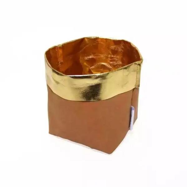 Custom Reusable Recycling Paper Bag Seedling Pots 0.55mm Washable Paper Bag For Plants