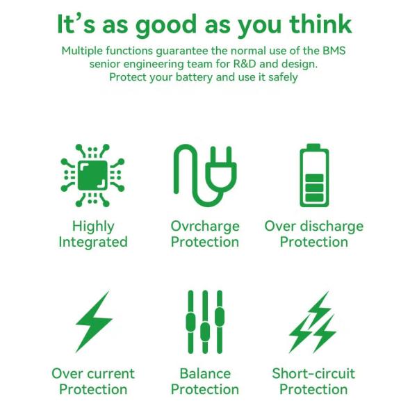 Manufacturer Supply 7S 200A Enerkey LiFePO4 BMS with NTC and Balance for Lithium Battery Pack