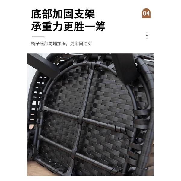 Outdoor Patio Furniture Set Waterproof UV-Resistant Rattan Dining Table and Chairs for Garden Terrace Courtyard and Open-Air Leisure