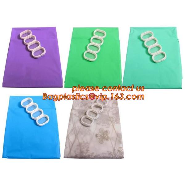 CAT'S EYE GRAIN GREEN SHOWER CURTAIN, Custom Printed Hookless Shower Curtain,Kids Shower Curtain, Fiber Bathroom Ruffled