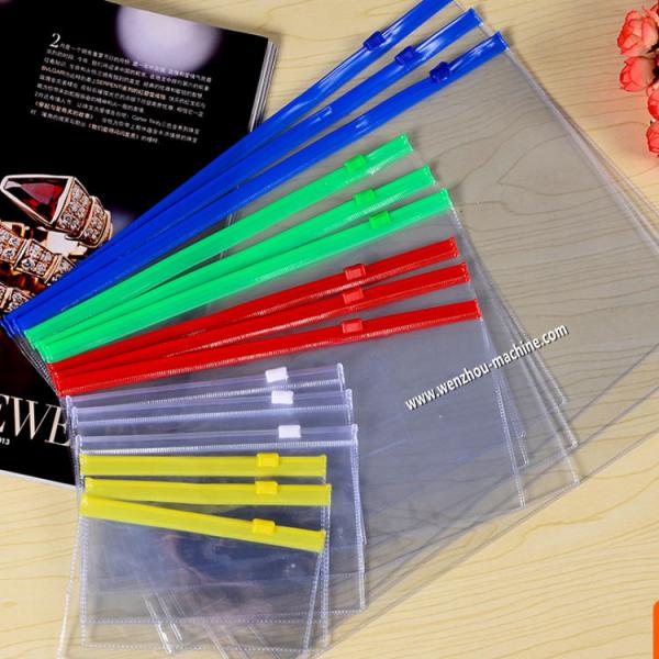 Automatic High Frequency PVC Zipper Bag with Pocket Making Machine