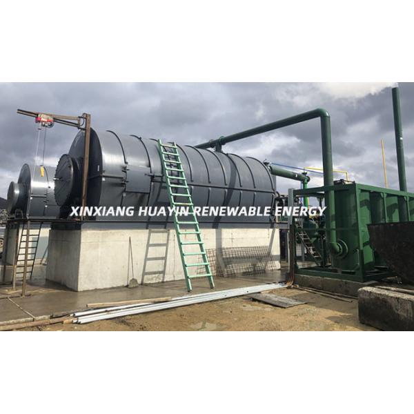 Huayin Waste Recycling Tire Pyrolysis Plant Convert Plastics To Gasoline Fuel