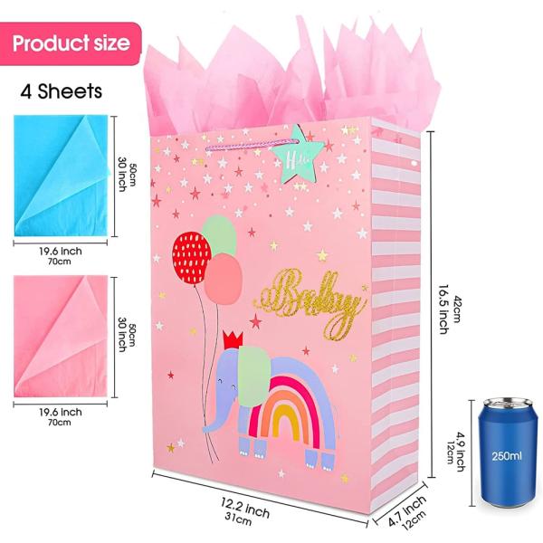 Stickers Colorful Cartoon Animal Candy Paper Gift Bag For Kids Birthday Baby Shower Party Favor