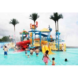 Quality Commerial Kids' Water Park Playground Equipment With Slides , SGS Audited Water Park Equipment Supplier for sale
