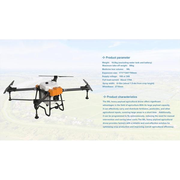 Drones Spray 50Litres Super Loadsuper Capacity Intelligent Agriculture Drone