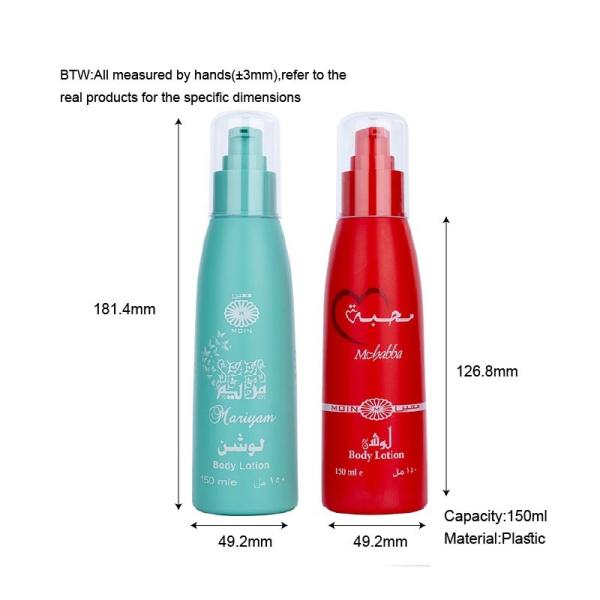 150ml Red/Blue cylindrical smooth with Red/Blue pump for shampoo lotion bottle