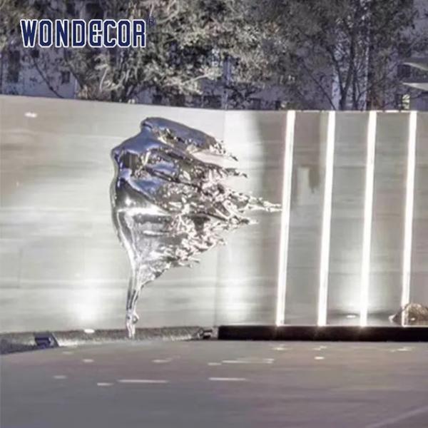 Outdoor Garden Forged Metal Sculpture Abstract Women'S Stainless Steel Sculpture