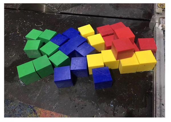 Buy 50mm thick colorful PE500 plastic machined blocks for chemical sector at wholesale prices