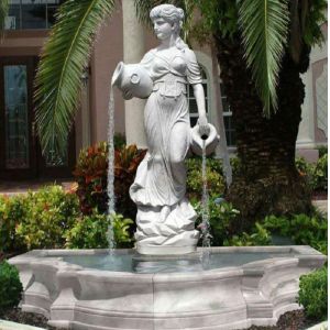 Stone carving fountain white marble carving sculpture,stone carving supplier