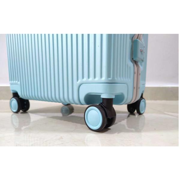 Aluminum Frame Stock Luggage Fashion Design 6 Colors High Capacity Hot Sell 3 Sizes ABS+PC Material Weightless Hard