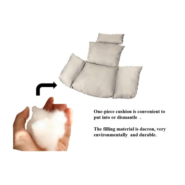 500KG Load Hanging Basket Chair With Stand For Family Living Room