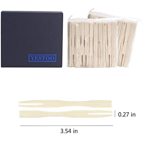 Bleached Grade A 3.5 Inch Fruit Skewer Sticks