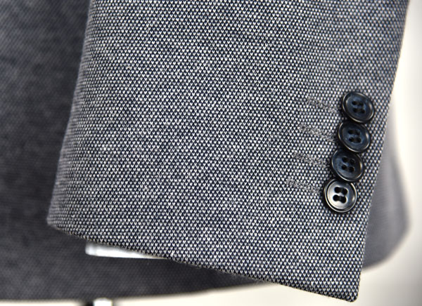 Custom Size Mens Grey Knit Blazer Adults Casual Business Person ODM