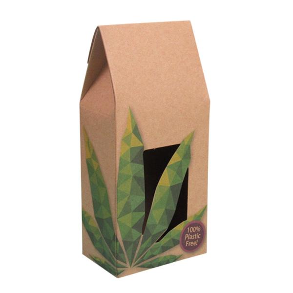 Custom Cowhide Kraft Paper Bag with Handles 10x8 Inches Recycled Material