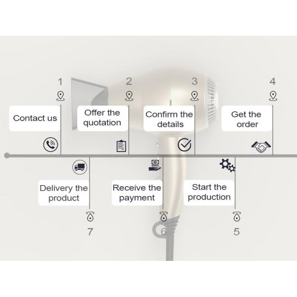 ODM High Airflow 370g Portable Hair Blow Dryer For Travelling