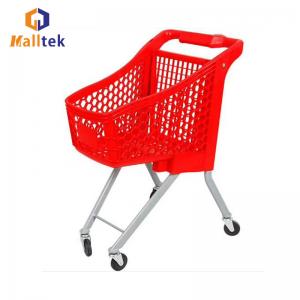 China Mini Plastic Grocery Store Trolley For Child Kids Colourful Style on sale