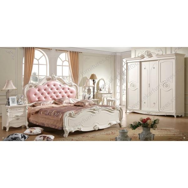Mdf bedroom sets victorian style furniture queen bed frame 6033