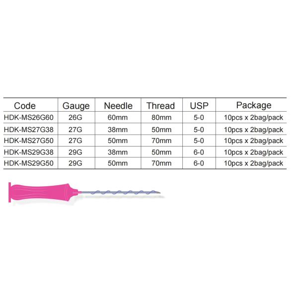 Mono Screw PDO Thread Lift Sharp Needle For Wrinkle Removal And Collagen Regeneration