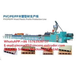 WPC Wood Plastic Composites PVC Profile Extrusion Line Making Machinery