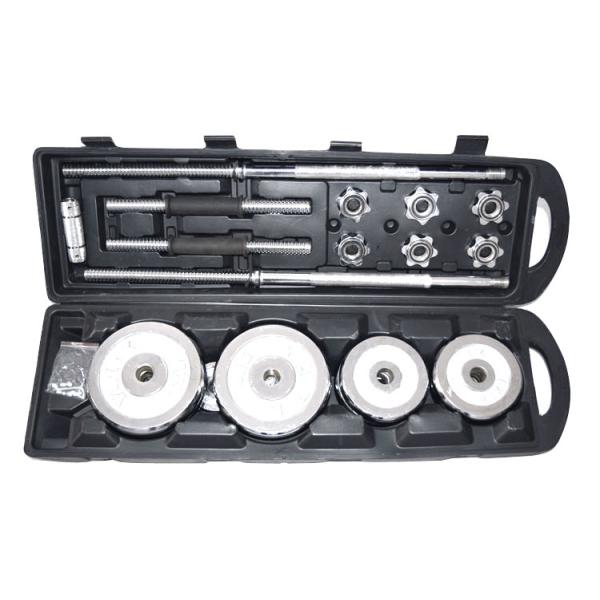 0.5kg 1.25kg 2.5kg 5kg chromed plate cast iron adjustable dumbbell barbell sets 50kg