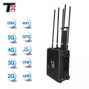 Quality Pull Box Type Wifi Signal Jammer With High Gain Antenna for sale