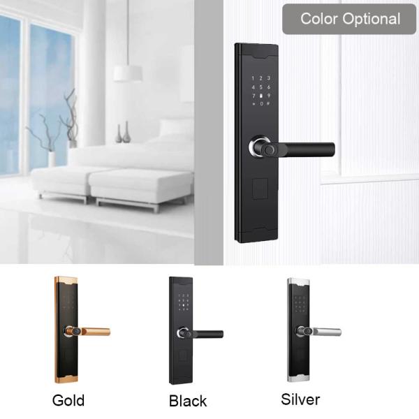 USB Charging Port Fingerprint Door Lock Home Keyless Door Lock With App TT Lock