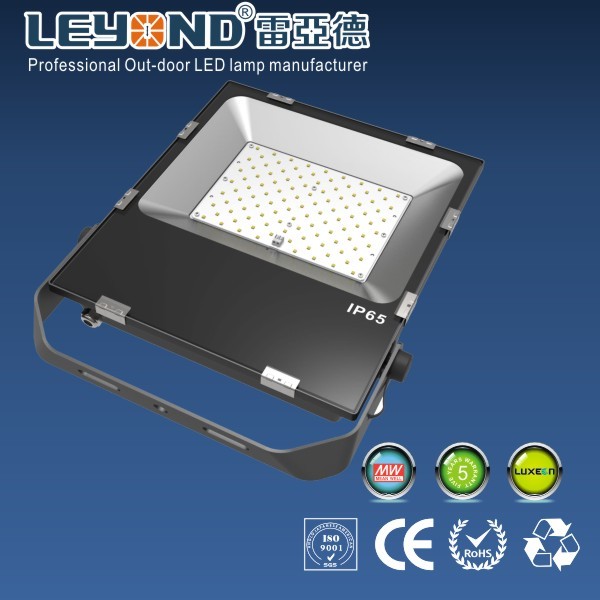 120LM/W Super Slim Die-casting Aluminum LED Flood Light with Luxeon 3030 SMD LED IP65 5 Years Warranty