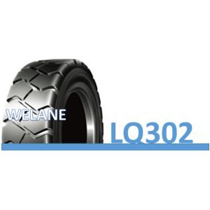 Long Lasting Bias Industrial Solid Tyres Nylon / Natural Rubber Material