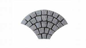 Quality Grey Mesh Stone Paving Tiles , Utility Slate Paving Slabs Curved Brick for sale