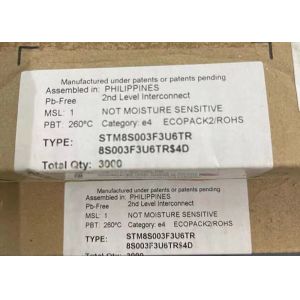China 16MHz Microcontroller MCU STM8S003F3U6TR 8-Bit Microcontroller Chip 20-UFQFN on sale