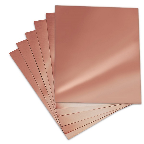 Oiled Brushed 4x8 Copper Sheet Metal 20 Gauge C14500 anti corrosion