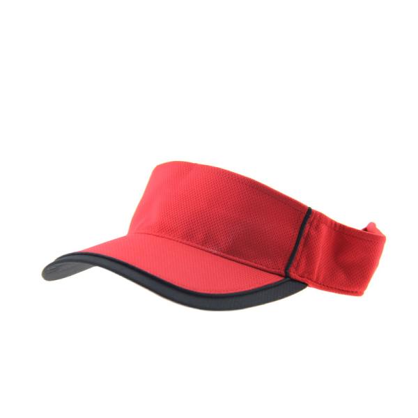 Adjustable Contrast Piping Fronts Mens Sun Visor Caps Stylish Design