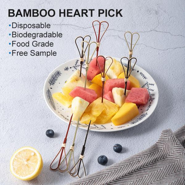 Convenient AB Grade 12cm Knotted Bamboo Skewers
