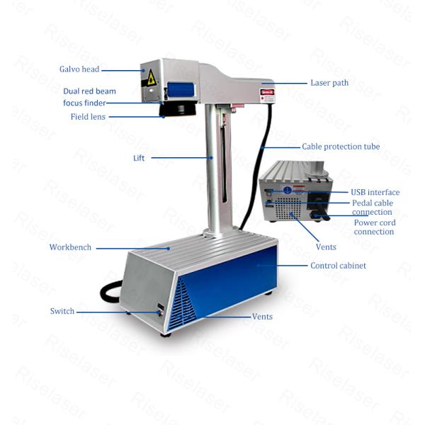 Mini Compact Laser Engraving Marking Machine Portable Small Fiber Laser for Jewelry and Precious Metals