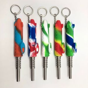 Quality SGS Dry Herb Dab Rig 110mm Silicone Hand Pipe for sale