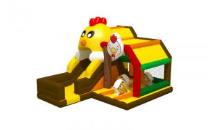 Quality Chicken Egg Theme Playground Commercial Jumping Castle Rentals Silk Printing for sale