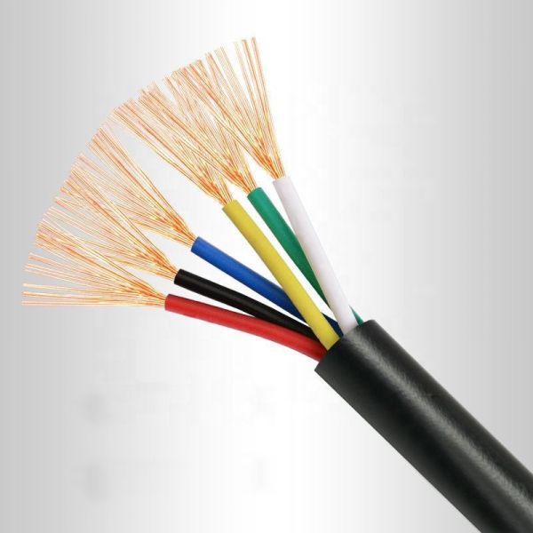 300V PVC Sheathed Cable 0.3-10mm2 With Stranded Bare Copper Core
