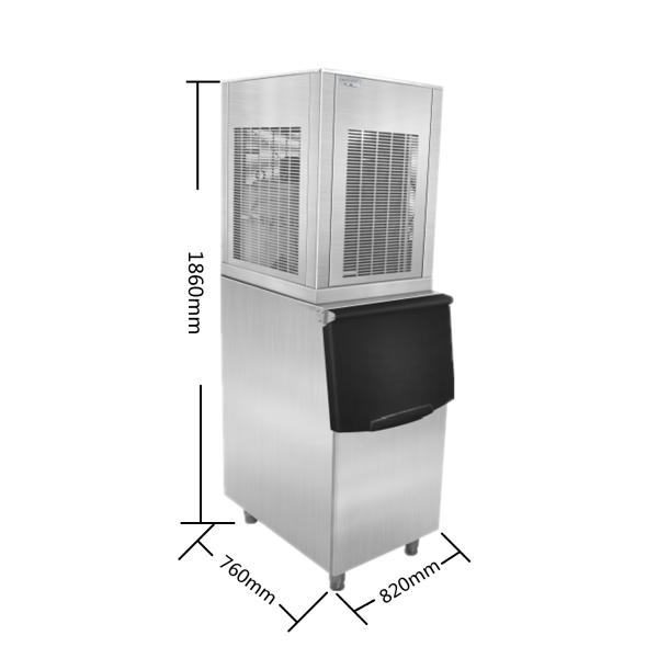 automatic R404a Fluoride Free 1100W Industrial Snowflake Ice Machine