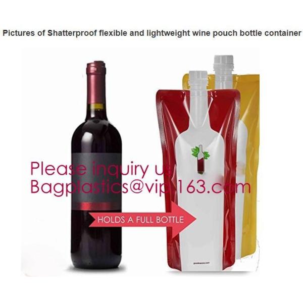 Custom Printing Logo High quality Eco-friendly Reusable Soft drink bag with spout,stand up spout pouch doypack aluminum