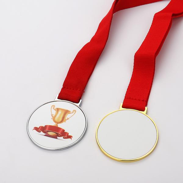 Customized Football Sport Souvenir Gift Blank Gold Plating Sublimation Medals