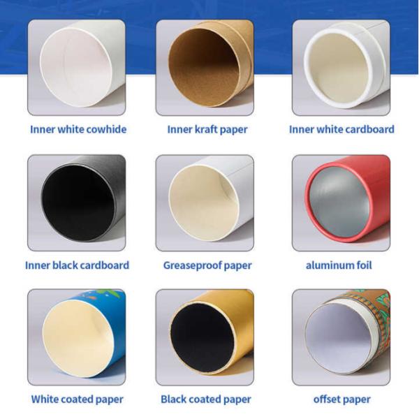 Biodegradable Push Up Paper Tube Decorative Kraft Cardboard Tubes For Lip Balm