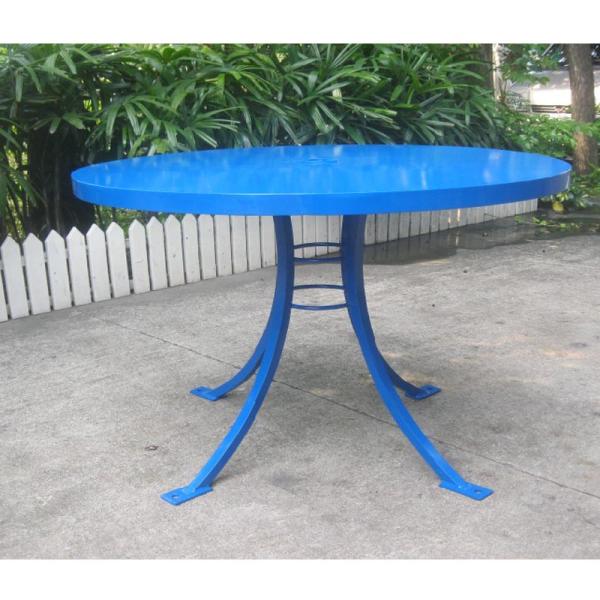 Modern Mild Steel Outdoor Table Benches Waterproof Anti Rust Durable